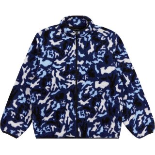 CAMO FLEECE JACKET (BLUE)