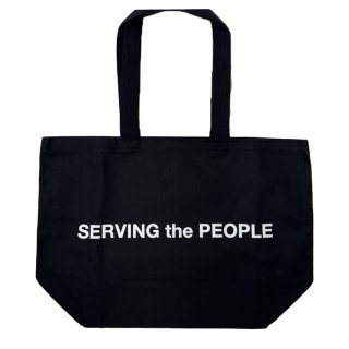 【SERVING THE PEOPLE】SERVING the PEOELE CANVAS TOTE (BLACK)