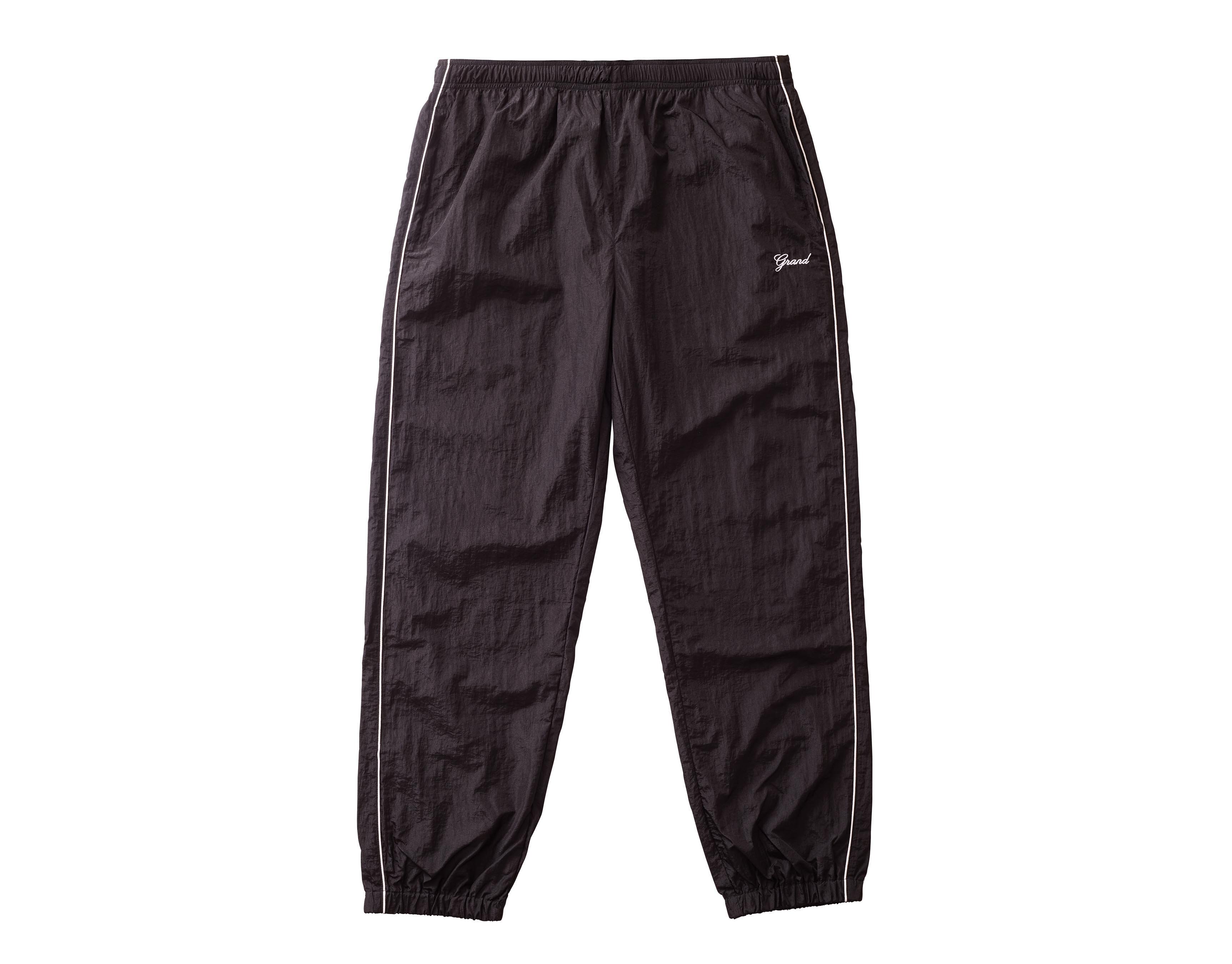 Track Pant With Piping (Black) - charlie works Hiroshima