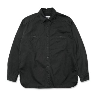 CORONA a-1 clothingOVER YOKE SHIRT TWILL (BLACK)