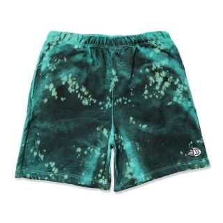 TIE DYE SWEAT SHORTS (GREEN/NAVY)