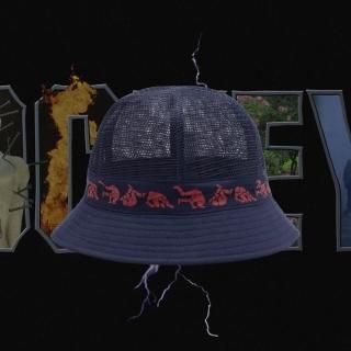 Fall Guy Mesh Bucket Hat (Navy)