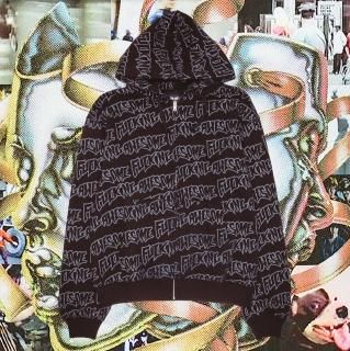 AOP Stamp Logo Zipped Hoodie (Reflective)