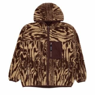 Hooded Sherpa Jacket (Brown)