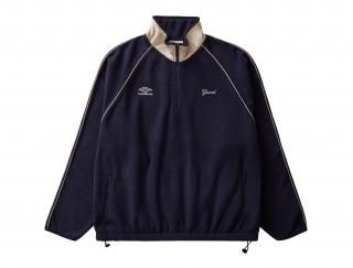 GRANDxUMBRO FREECE PULLOVER WITH PIPING (NAVY)