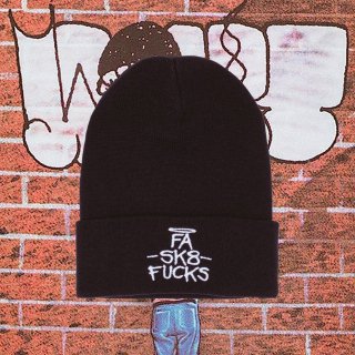 FA SK8 Fucks Cuff Beanie (Black)