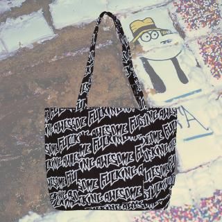 AOP Stamp Logo Tote Bag (Medium)