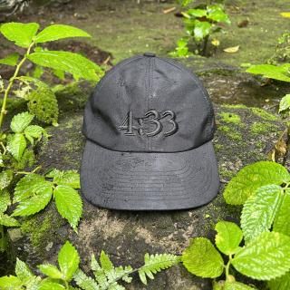 GARBAGEPRE CURVE BRIM 6 PANEL CAP (4:33) - BLACK (BLACK EMB)
