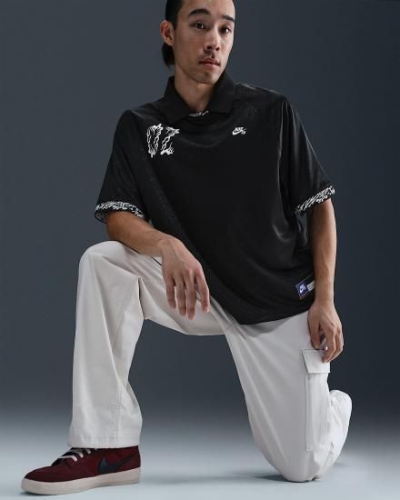 【新品、本物、当店在庫だから安心】 SKATE Dri-FIT JERSEY works charlie - (HJ2966-010) BLACK - ウェア