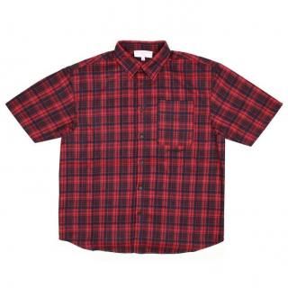 FADED PLAID SHIRT (RED)