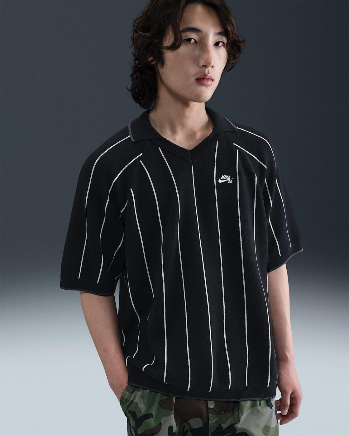 SHORT-SLEEVED POLO SKATE JUMPER (HQ9019-010) - charlie works Hiroshima