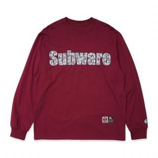 FAT CAP FILL L/S TEE  (MAROON)