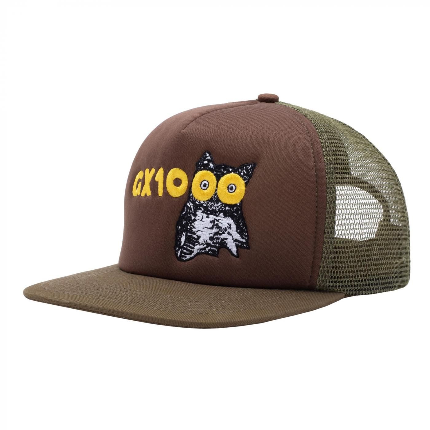 OWL Trucker Hat (Brown / Green) - charlie works Hiroshima