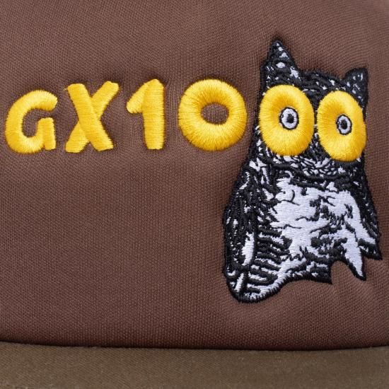 OWL Trucker Hat (Brown / Green) - charlie works Hiroshima