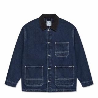 EZRA JACKET WITH FLANNEL LINING (INDIGO)