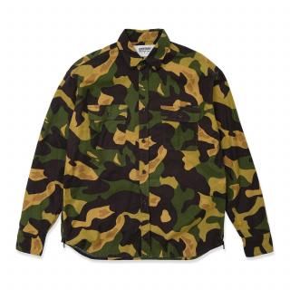 VENTILATION FLANNEL SHIRT CAMO (BROWN)