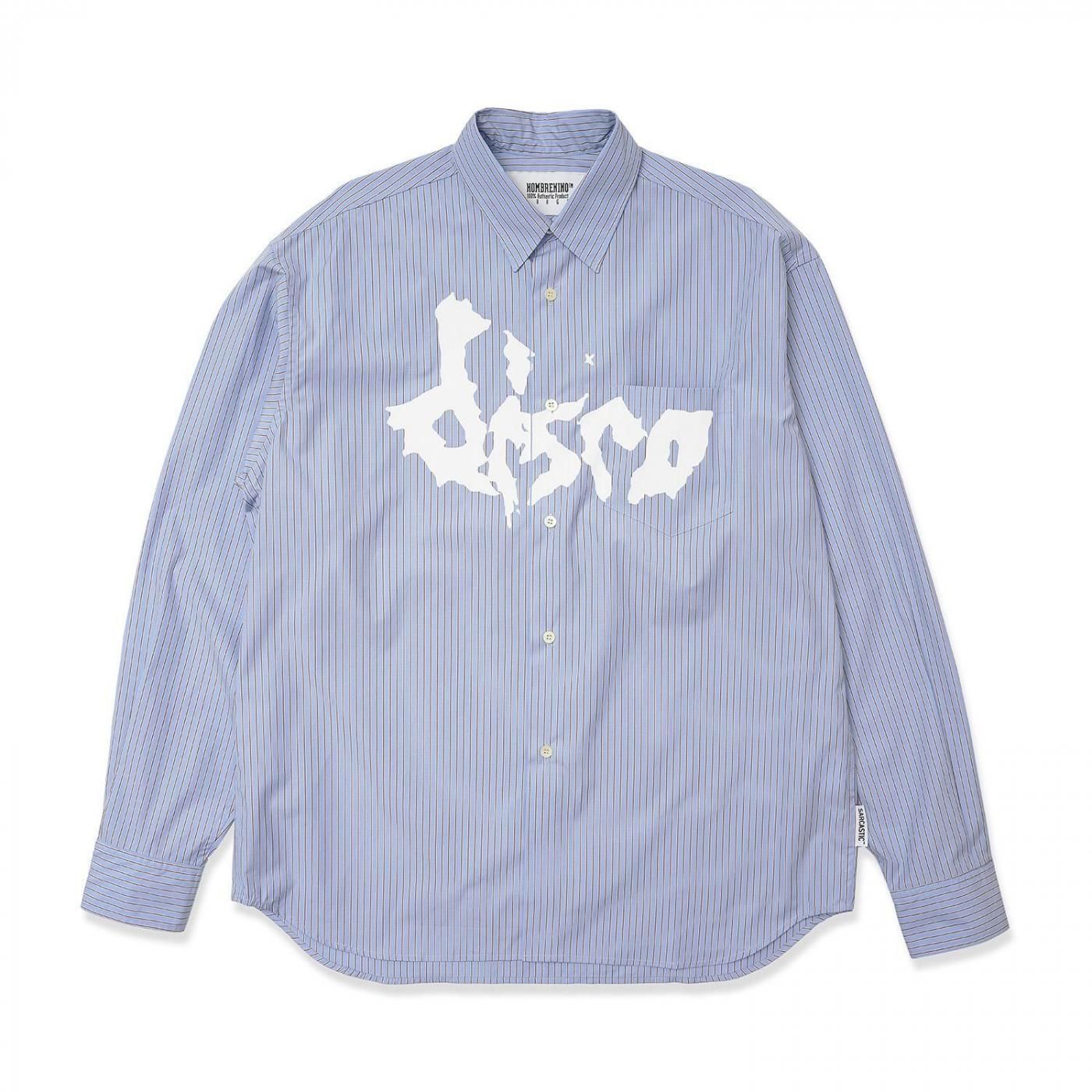 Charlie様 Hombre Niño × SARCASTIC】STRIPE DISCO CULT SHIRT (BLUE