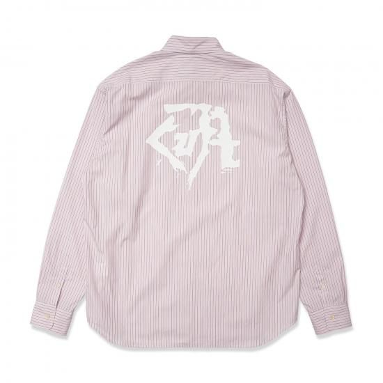 Hombre Niño × SARCASTIC】STRIPE DISCO CULT SHIRT (PINK