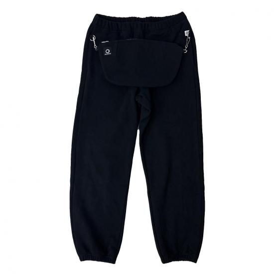 MALFUNCTION】ZIP SWEAT PANTS (BLACK) - charlie works Hiroshima
