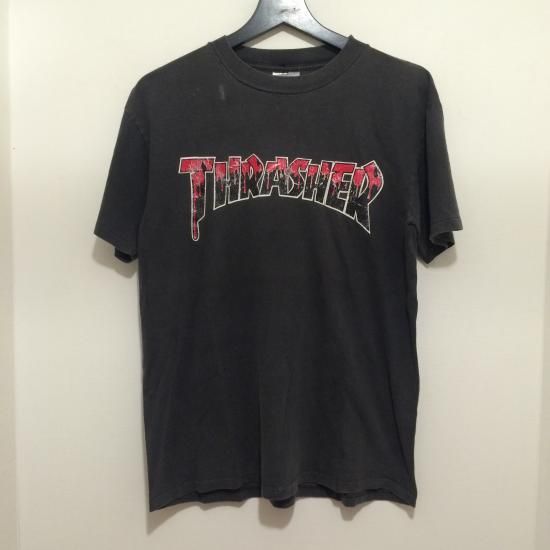 ヴィンテージ Usa製 80s スラッシャーマガジン S S Tシャツ オニータボディ ブラッドロゴ The Vintage Hook 中目黒ヴィンテージ古着屋