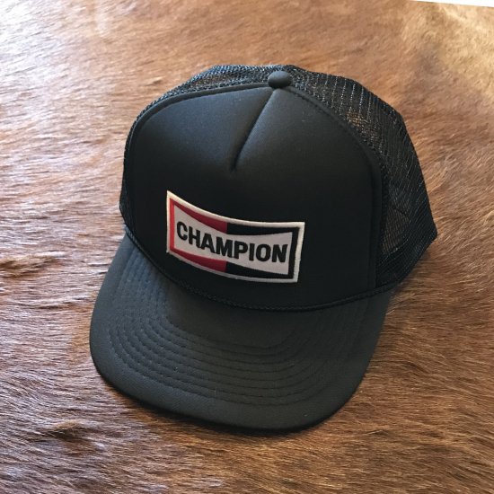 デッド USA製 ビンテージ チャンピオンプラグ トラッカー キャップ 帽子