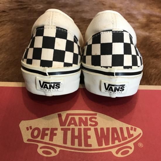 90s ヴィンテージ USA製 VANS SLIP-ON デッドストック - The Vintage