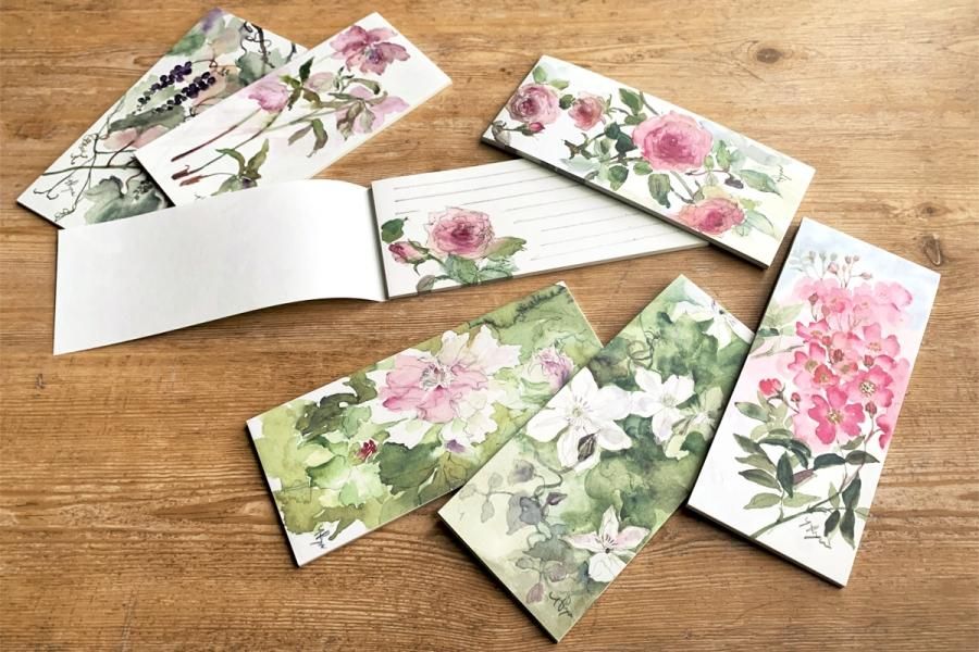 流郷由紀子 花々の一筆せん 全6種 2冊セット 組み合わせ自由 代引き以外 送料無料