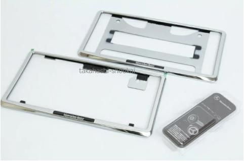 メルセデスベンツ純正 ナンバーフレーム 盗難防止ビス セット ベンツ純正品ナンバーフレーム フロント・リア・盗難防止ボルト