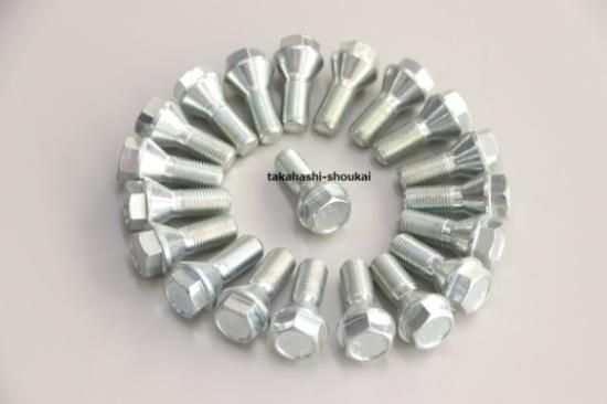 ショートヘッドボルト】 低頭ホイールボルト 20本 M12 ピッチ