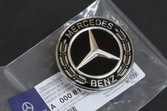 純正 フロント ボンネットエンブレム ローレルリース グロス