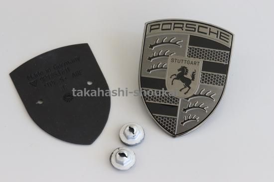 porscheクレストエンブレム　純正品 porscheクレストエンブレム 純正品 ポルシェ純正 新デザイン
