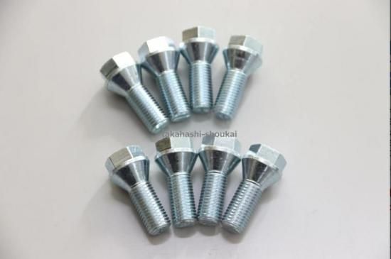 低頭ホイールボルト 8本 M12 ピッチ1.25 テーパー形状 首下22mm