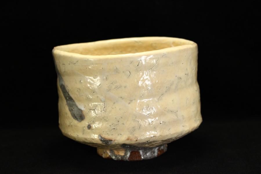 GMIO169○北村圭泉 圭泉窯 粉引茶碗 最高級 丹波焼 丹波