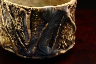 ǯ ῧð [ Ame-iro Tanba  Chawan by Masatoshi Shimizu  ]