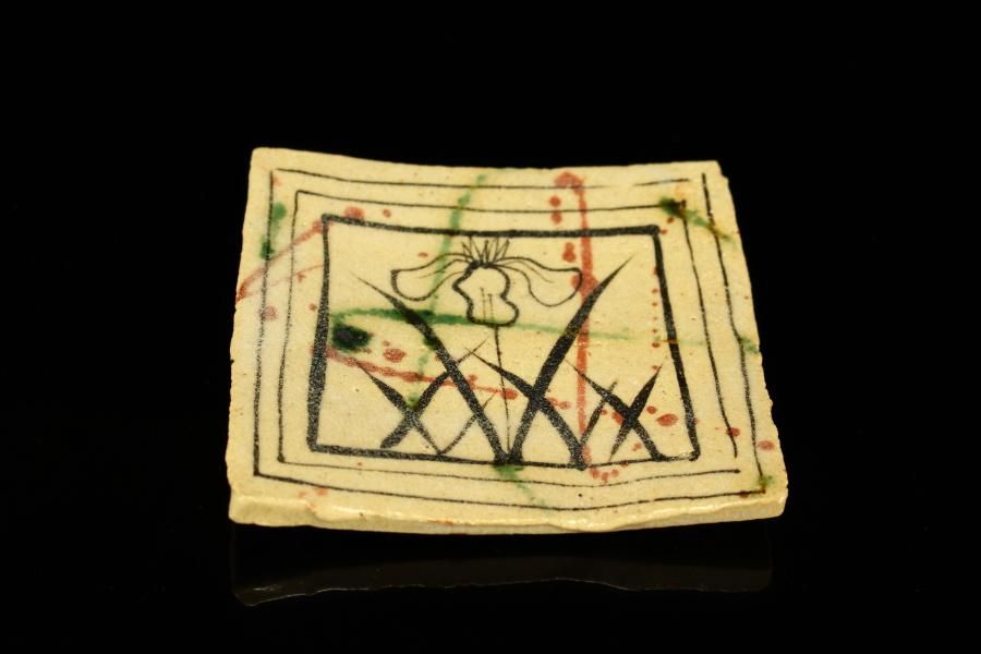 澤克典 弥七田織部四方皿(5客一組)[ Yashichida Oribe Shihou-zara by