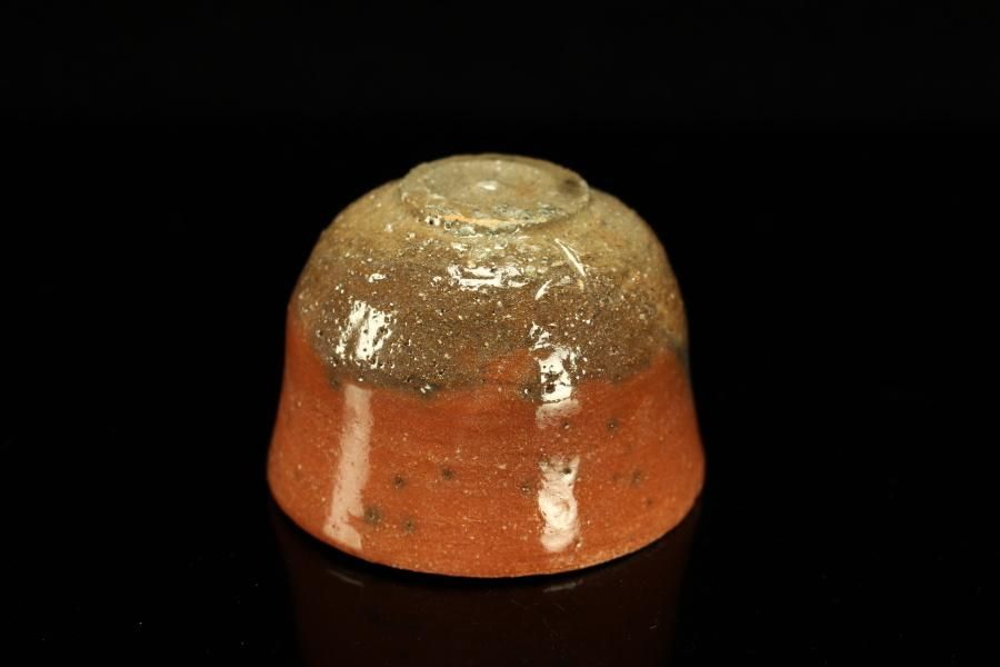 杉本玄覚貞光 赤ぐい呑 [ Aka Guinomi by Sugimoto Genkaku Sadamitsu