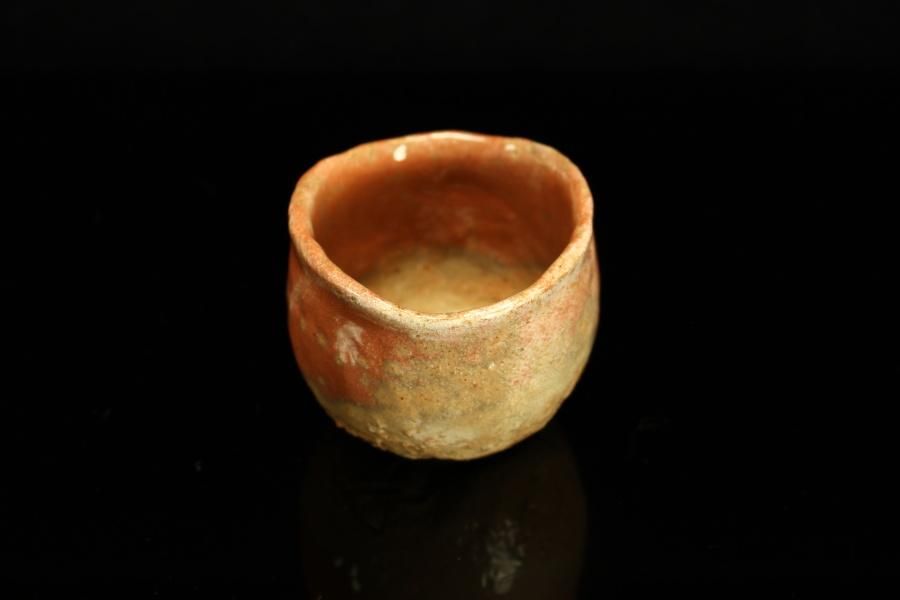 杉本玄覚貞光 赤ぐい呑 [ Aka Guinomi by Sugimoto Genkaku Sadamitsu