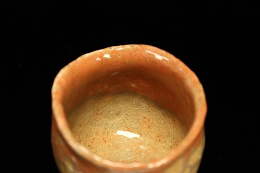 杉本玄覚貞光 赤ぐい呑 [ Aka Guinomi by Sugimoto Genkaku Sadamitsu