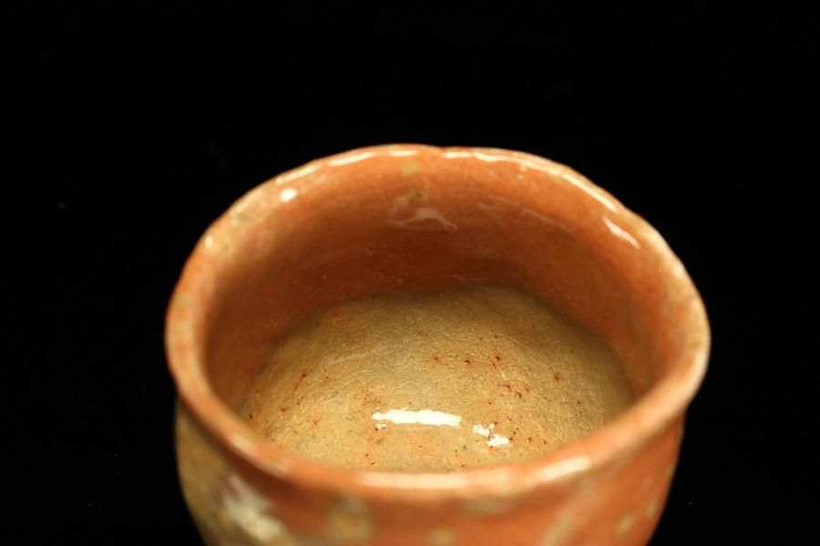 杉本玄覚貞光 赤ぐい呑 [ Aka Guinomi by Sugimoto Genkaku Sadamitsu