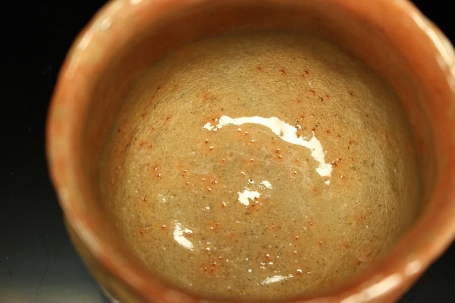 杉本玄覚貞光 赤ぐい呑 [ Aka Guinomi by Sugimoto Genkaku Sadamitsu