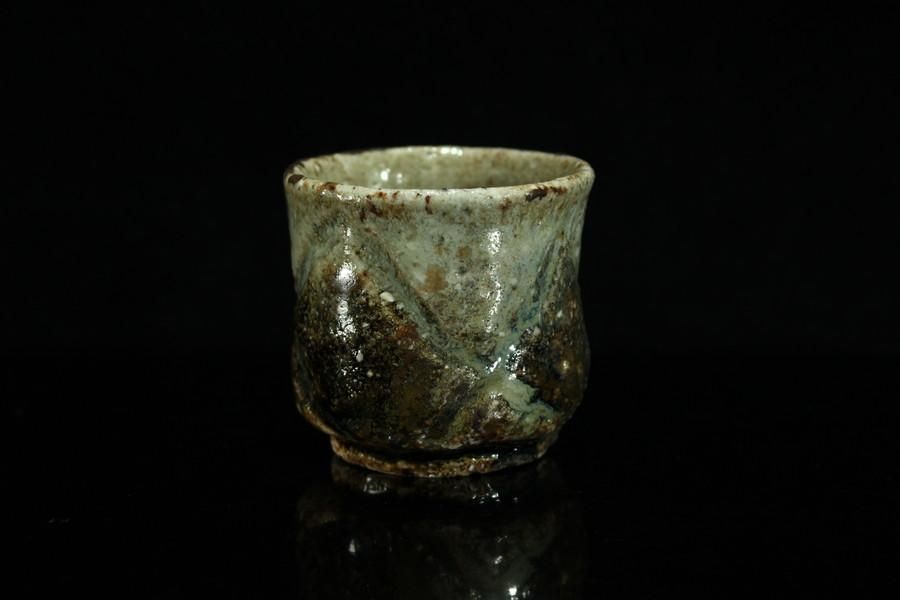 藤ノ木陽太郎 朝鮮唐津ぐい呑 (窯変) [ Chousen-garatsu Guinomi