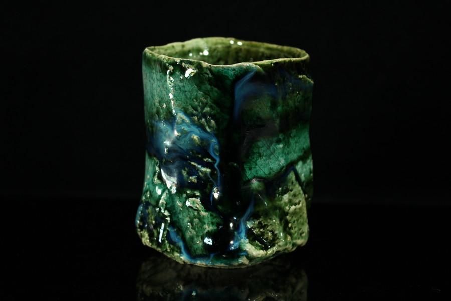 山口真人 織部湯呑 [ Oribe Yunomi by Makoto Yamaguchi ] - 八丁堀 や