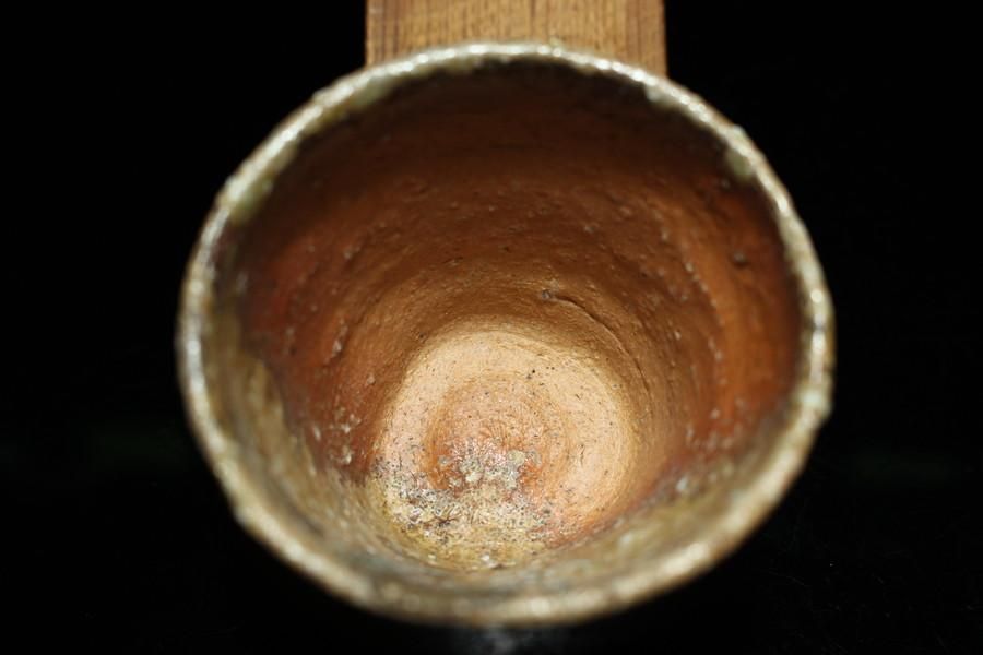 渡辺愛子 信楽桶ぐい呑 [Shigaraki Oke Guinomi by Aiko Watanabe