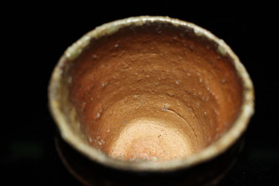 渡辺愛子 信楽桶ぐい呑 [Shigaraki Oke Guinomi by Aiko Watanabe