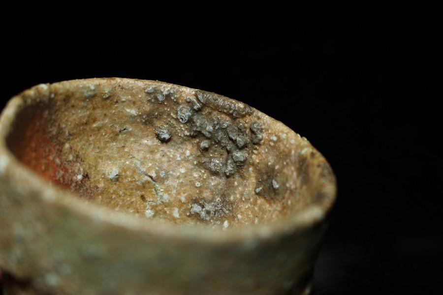 渡辺愛子 信楽桶ぐい呑 [Shigaraki Oke Guinomi by Aiko Watanabe