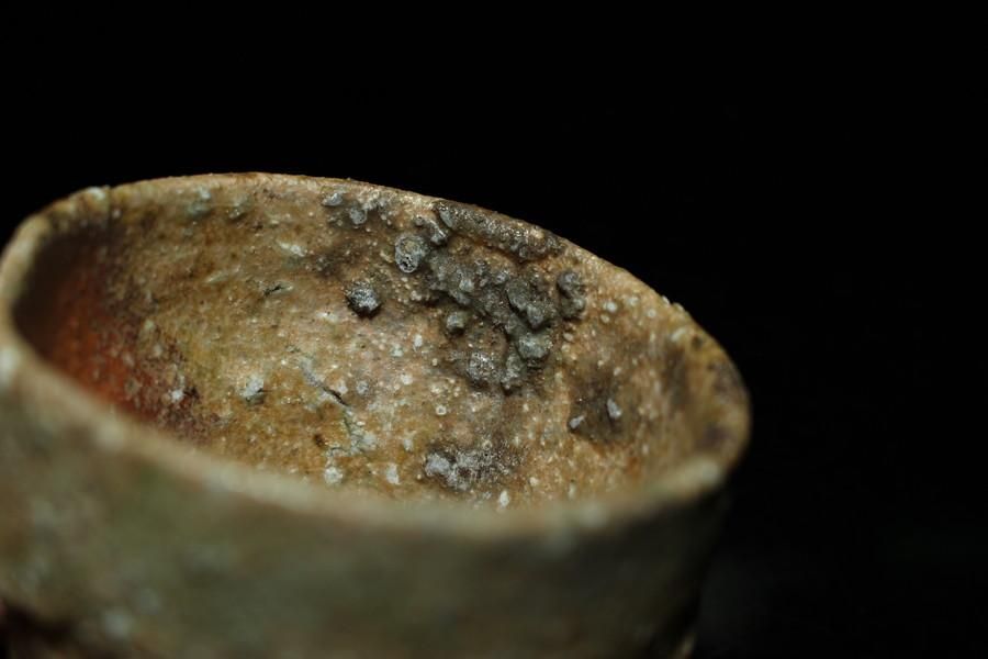 渡辺愛子 信楽桶ぐい呑 [Shigaraki Oke Guinomi by Aiko Watanabe