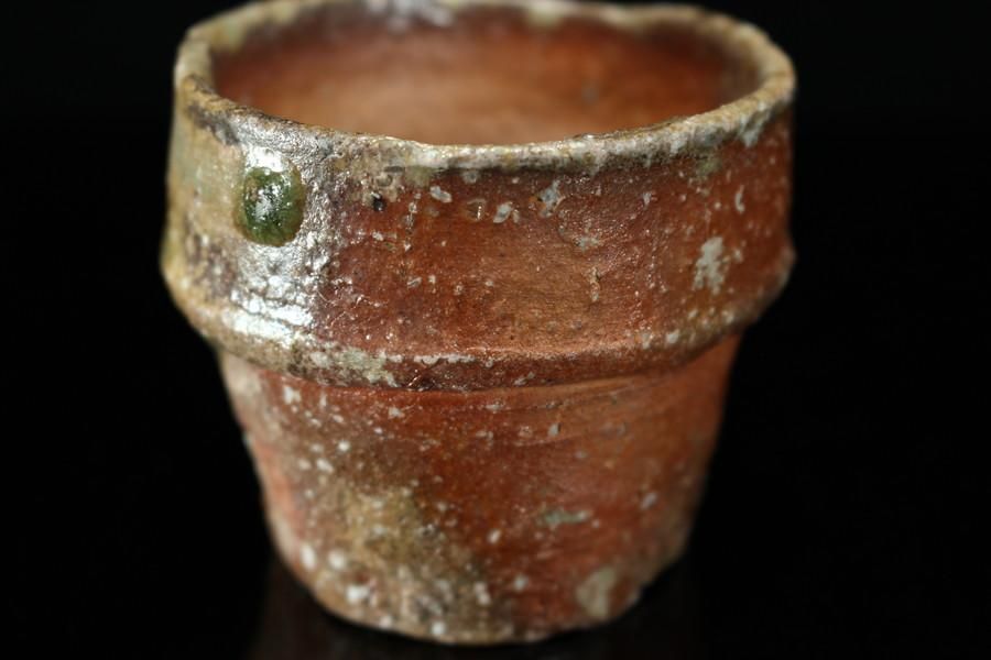 渡辺愛子 信楽桶ぐい呑 [Shigaraki Oke Guinomi by Aiko Watanabe