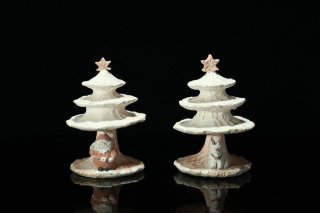 柳下知子 もみの木下のサンタとトナカイ [ Santa and reindeer under the fir tree by Tomoko Yanashita ]