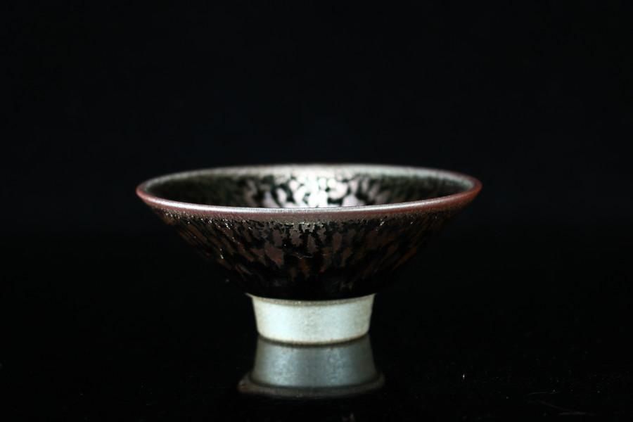 油滴天目  壺 油滴天目釉壺 文化遺産オンライン