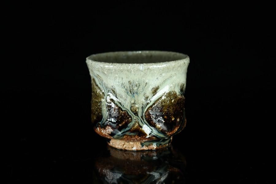 藤ノ木陽太郎 朝鮮唐津刻ぐい呑 [ Chousen-garatsu Hori Guinomi by